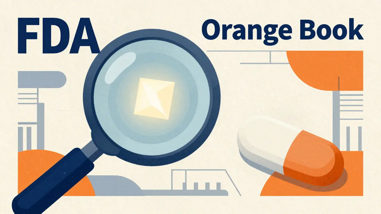 Conceptual art showing a magnifying glass revealing identical cores in two different pills.
